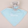 Personalised Elephant Baby Comforter embroidered with Henry.