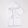 Blue Gingham Hooded Robe personalised with the name Noah