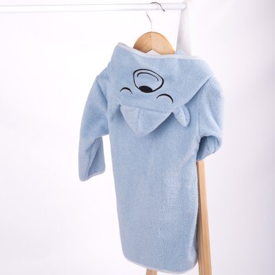 Personalised Bear Hooded Baby Robe
