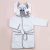 Personalised Elephant Hooded Baby Robe full view.