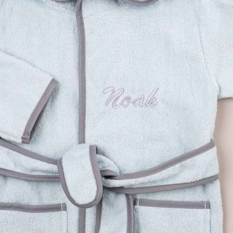 Personalised Elephant Hooded Baby Robe