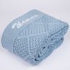 Blue Diamond Baby Blanket Folded Thomas