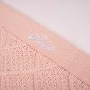 Pink Diamond Knitted Baby Blanket Close Up Pink Diamond Knitted Baby Blanket Close Up