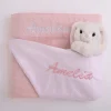 Pink Knitted Baby Blanket & Bunny Comforter Amelia