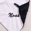 Noah embroidered on a Panda Baby Comforter.