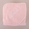 Personalised Pink Hooded Towel embroidered with Hannah.
