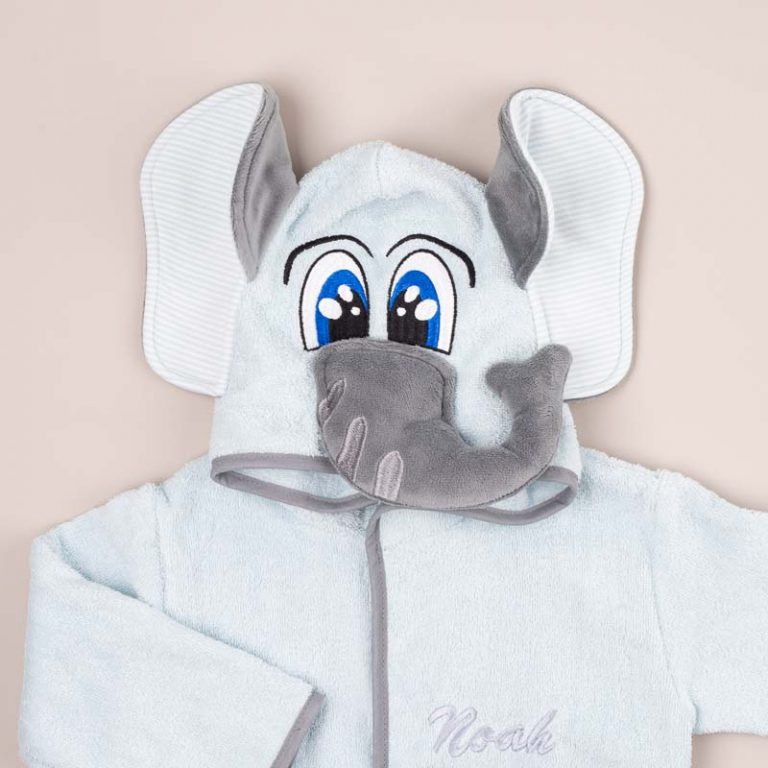 Personalised Baby Robes & Hooded Towels Embroidered Names