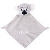 Personalised koala baby comforter embroidered with Arlo.