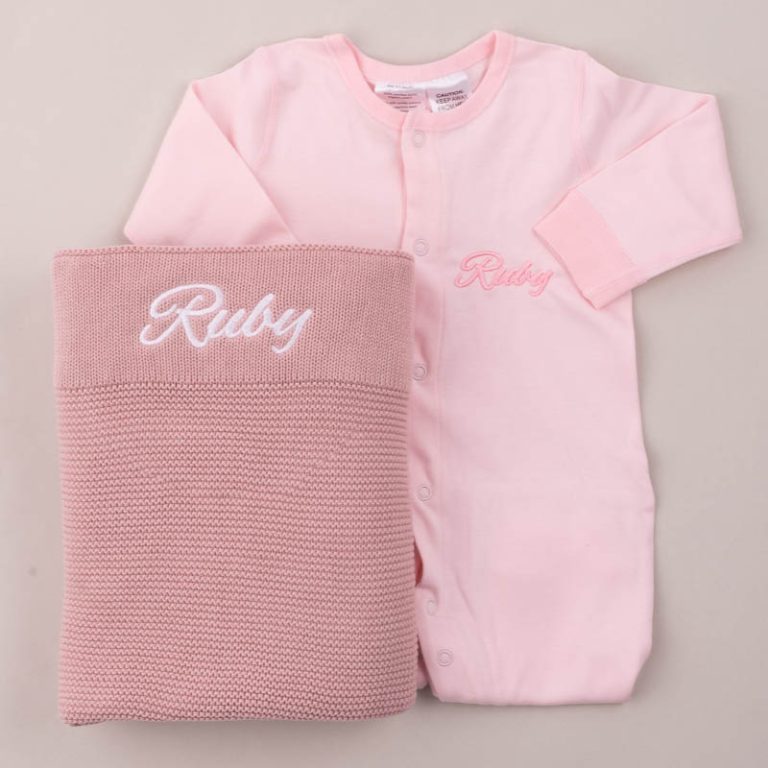 Personalised Baby Clothes With Embroidered Baby Names
