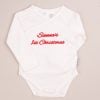 Personalised 1st Christmas Baby Romper Personalised 1st Christmas Gift Baby Romper embroidered with girls name Sienna.