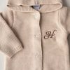 Beige Hooded Cardigan H Close Up Beige Hooded Cardigan H Close Up
