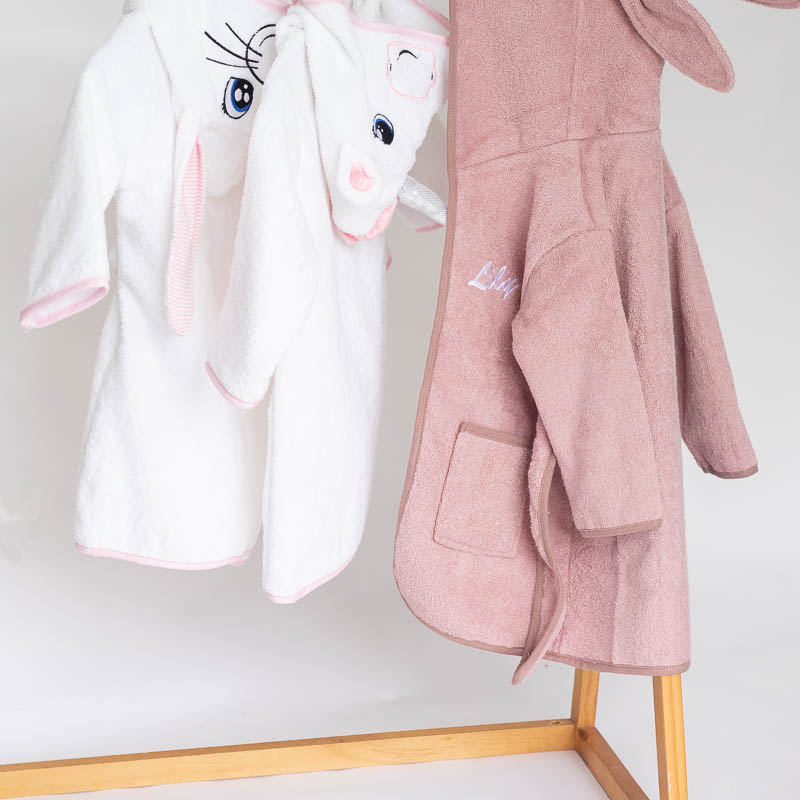 Personalised animal bath robes 1 year old gifts for girls.