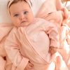 Personlaised Pink Onesie Zip Close Up A Pink baby Onesie with Zip - Close Up.