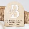 Monogram Baby Birth Disc Letter B Monogram Baby Birth Disc Letter B