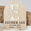 Monogram Baby Birth Disc Letter E Monogram Baby Birth Disc Letter E