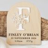 Monogram Baby Birth Disc Letter F Monogram Baby Birth Disc Letter F