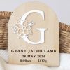 Monogram Baby Birth Disc Letter G Monogram Baby Birth Disc Letter G
