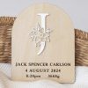 Monogram Baby Birth Disc Letter J Monogram Baby Birth Disc Letter J