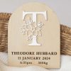 Monogram Baby Birth Disc Letter T Monogram Baby Birth Disc Letter T