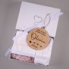 Light Pink Christmas Baby Hat, Stocking & Disc Gift Set Gift Box Light Pink Christmas Baby Hat, Stocking & Disc Gift Set Gift Box