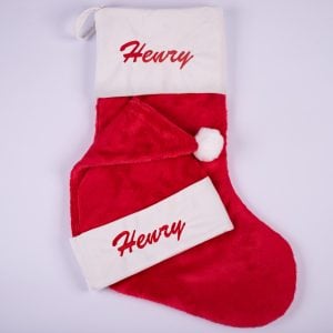 Red Christmas Stocking & Baby Hat Gift Set Henry