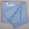 Blue Baby Knitted Blanket Blue Baby Knitted Blanket