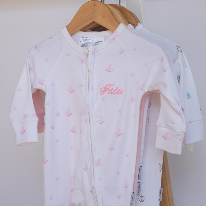 Butterflies Organic Cotton Onesie Isla Butterflies Organic Cotton Onesie Isla