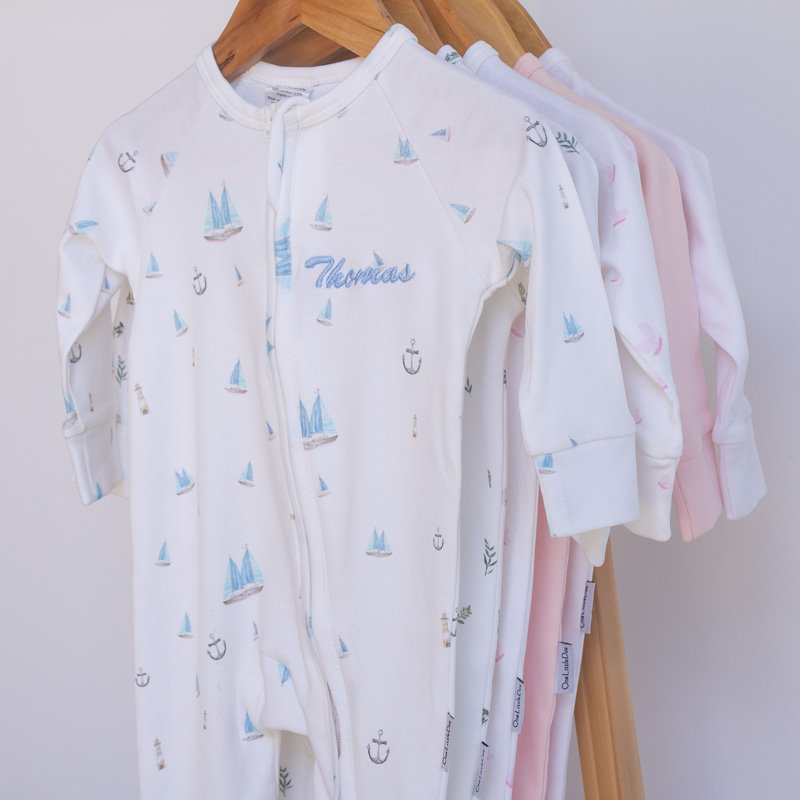 Nautical Organic Cotton Onesie Thomas Nautical Organic Cotton Onesie Thomas