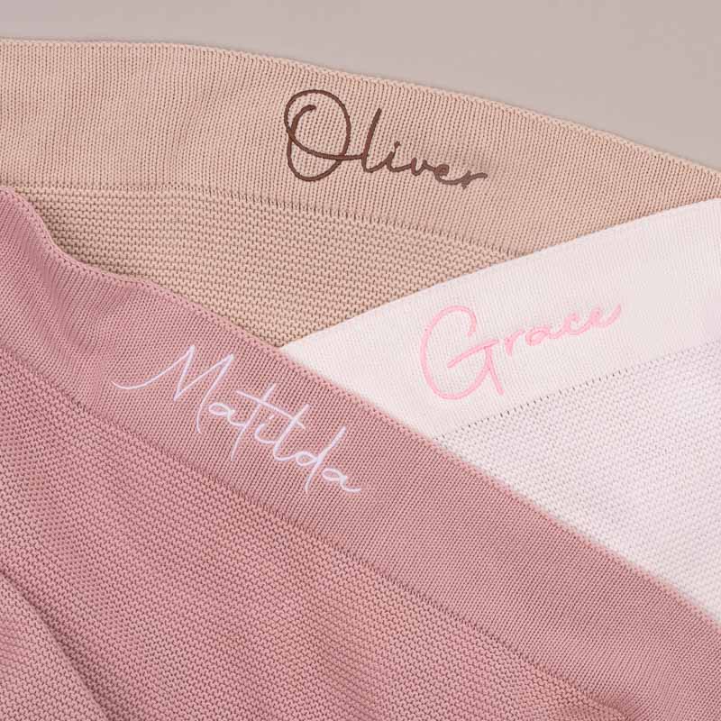 Three Personalised Blankets - Autogrpahy