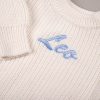 White Long Sleeve Baby Boy Romper Close Up Leo White Long Sleeve Baby Boy Romper Close Up Leo