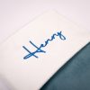 Sky Blue Baby Christmas Stocking Close Up Sky Blue Baby Christmas Stocking Close Up